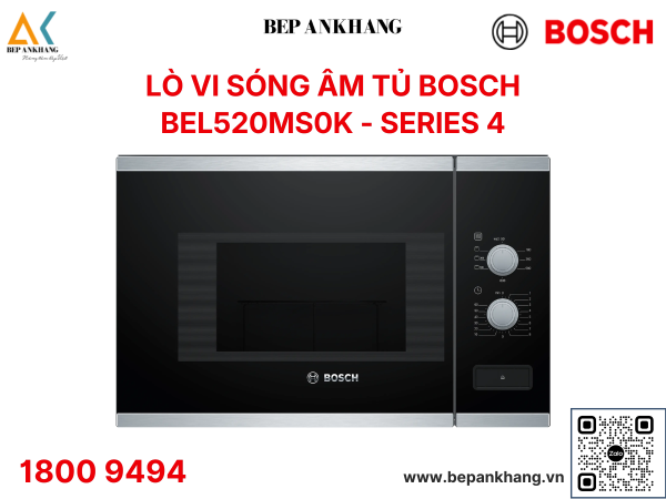 Lò vi sóng âm tủ Bosch BEL520MS0K - series 4 - Thương Hiệu Đức